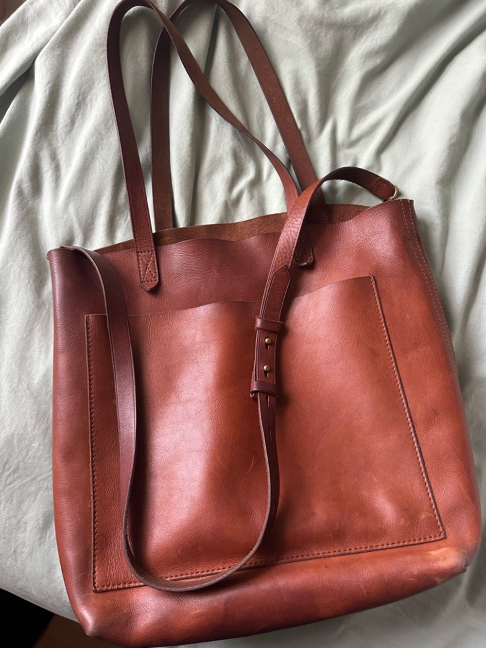 Madewell Medium Transport Leather Tote - Picture 2 of 5